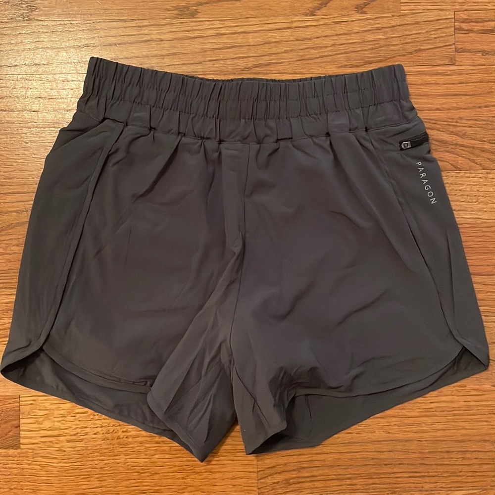Grey Paragon Fitwear Exercise Shorts